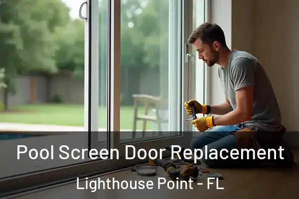 Pool Screen Door Replacement Lighthouse Point - FL